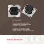 Розетка USB 2.1А+1А 206.46-1.silver от ImperiumLoft