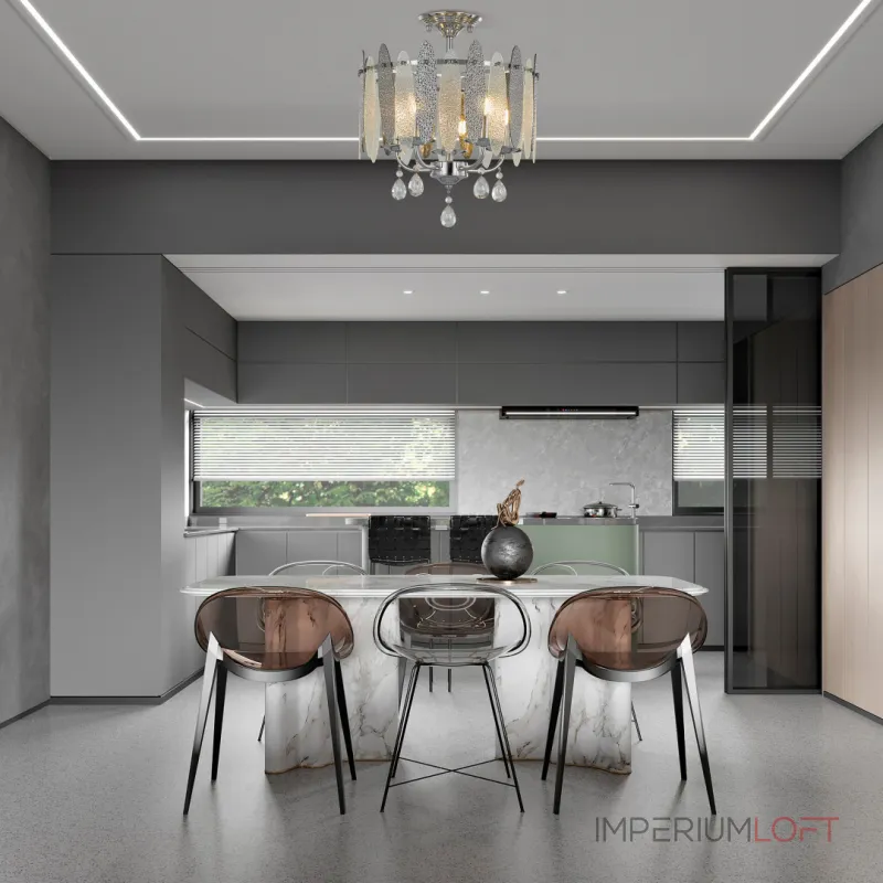 Потолочная люстра Arte Milano Sorrento-4309 374309/5/80/380 CR Потолочная люстра Arte Milano Sorrento-4309 374309/5/80/380 CR