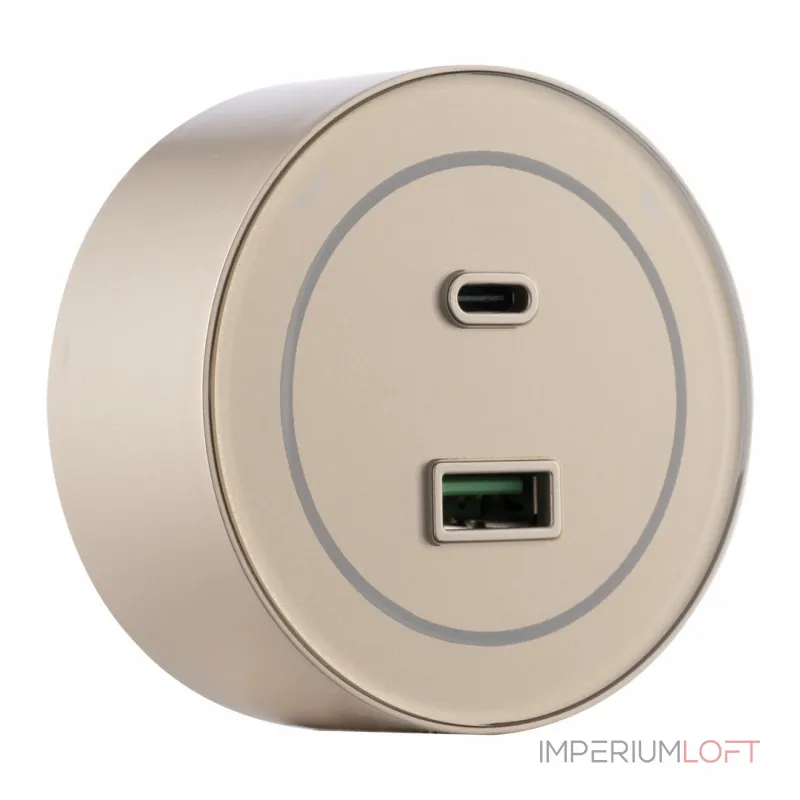 Трековая розетка, 3.1A 250V 399732TS/USB-Type-C Gold от ImperiumLoft Трековая розетка, 3.1A 250V 399732TS/USB-Type-C Gold от ImperiumLoft