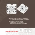 Розетка телефонная, RJ11 217.51-1.white от ImperiumLoft