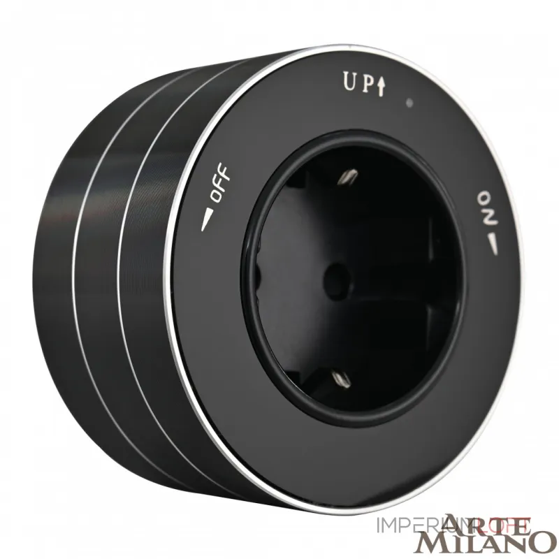 Трековая розетка, 16A 250V 380011TS/ES Black от ImperiumLoft