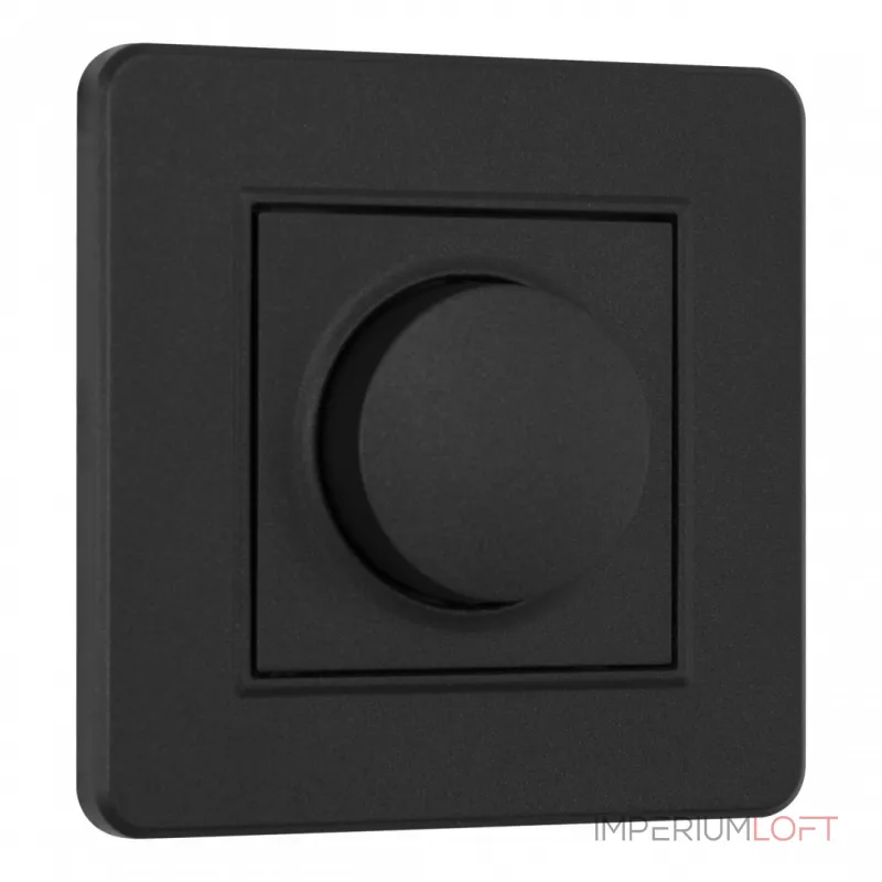 Комплект - диммер 500W с рамкой однопостовой Arte Milano SET16-1-48-1 black от ImperiumLoft