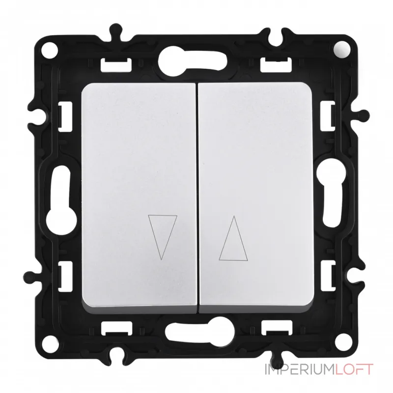 Выключатель жалюзи, 10A 250V 217.38-2.silver от ImperiumLoft Выключатель жалюзи, 10A 250V 217.38-2.silver от ImperiumLoft
