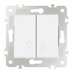 Выключатель жалюзи, 10A 250V 203.38-2.white от ImperiumLoft