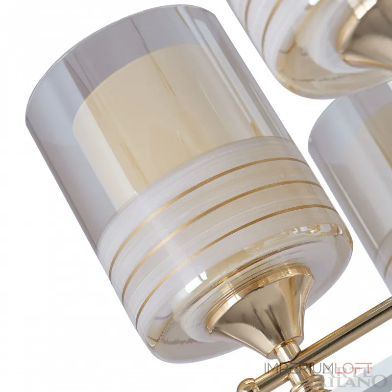 Подвесная люстра Arte Milano Florentia-6087 306087/5 Wh/Gd Подвесная люстра Arte Milano Florentia-6087 306087/5 Wh/Gd