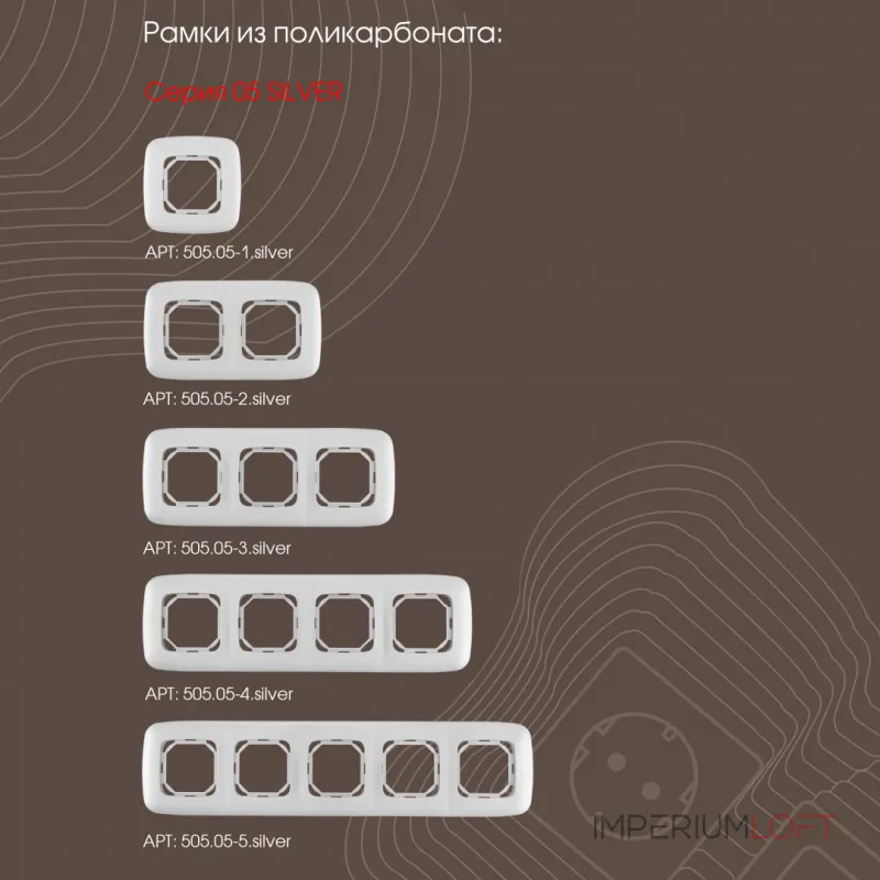 Кнопка дверного звонка, 10A 250V 205.36-1.silver от ImperiumLoft