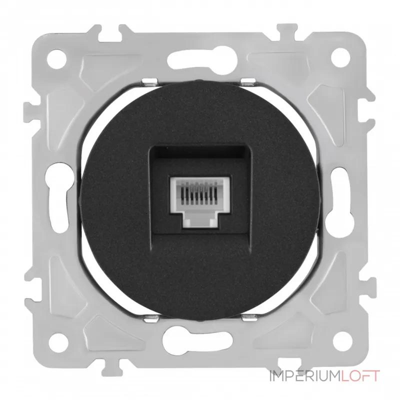 Розетка интернет, RJ45 202.45-1.black от ImperiumLoft Розетка интернет, RJ45 202.45-1.black от ImperiumLoft