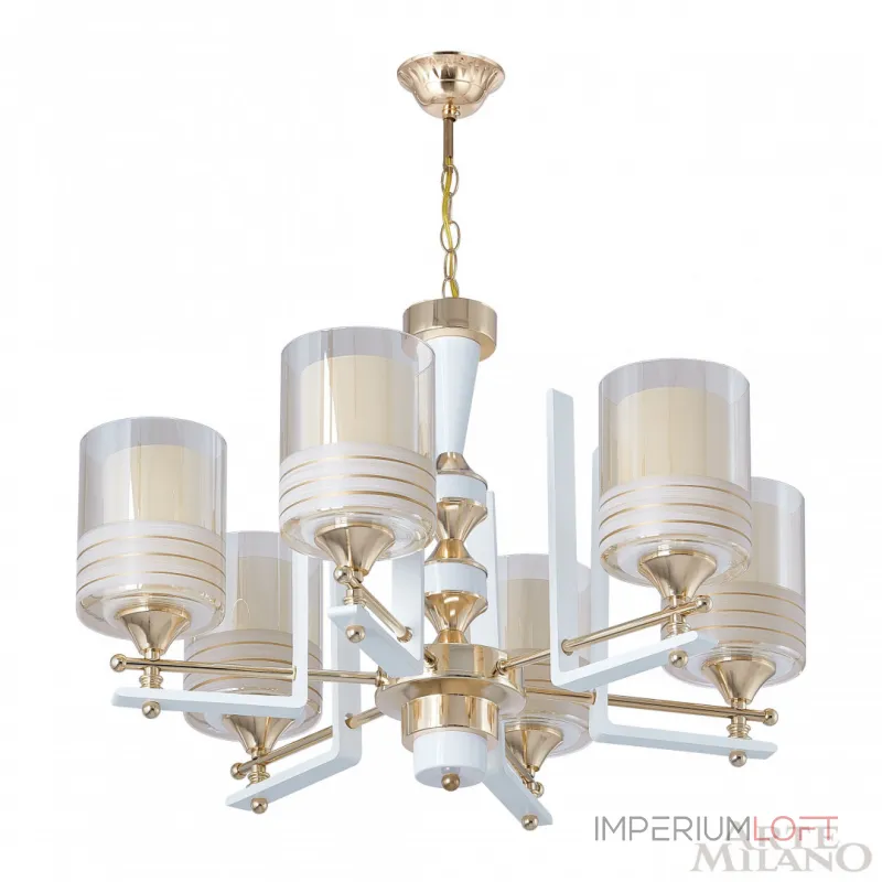 Подвесная люстра Arte Milano Florentia-6087 306087/6 Wh/Gd