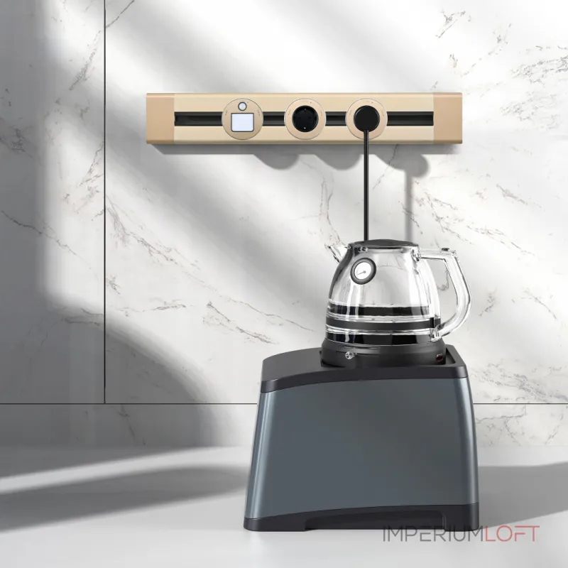 Накладной шинопровод с выключателем, 25A 250V 385205TOB/50 Gold от ImperiumLoft Накладной шинопровод с выключателем, 25A 250V 385205TOB/50 Gold от ImperiumLoft