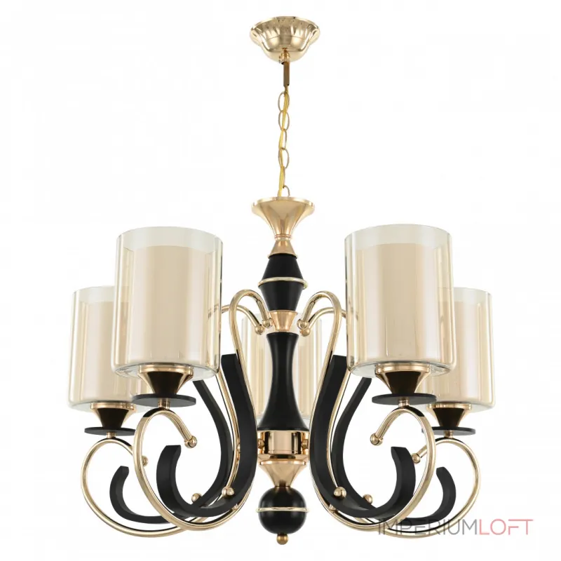 Подвесная люстра Arte Milano Florentia-2237 302237/5 Bk/Gd