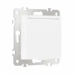 Розетка с заземлением, шторками и защитной крышкой, 16A 250V 206.41-1.white от ImperiumLoft