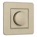 Комплект - диммер 500W с рамкой однопостовой Arte Milano SET16-1-48-1 shampan от ImperiumLoft
