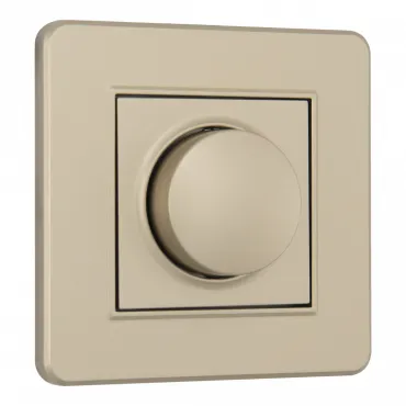 Диммер 500W с рамкой однопостовой Arte Milano SET16-1-48-1 shampan Диммер 500W с рамкой однопостовой Arte Milano SET16-1-48-1 shampan