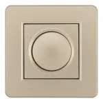 Комплект - диммер 500W с рамкой однопостовой Arte Milano SET16-1-48-1 shampan от ImperiumLoft