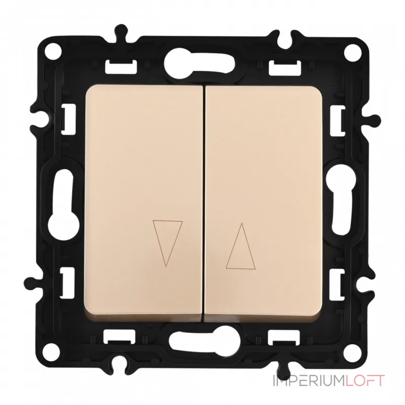 Выключатель жалюзи, 10A 250V 217.38-2.shampan от ImperiumLoft Выключатель жалюзи, 10A 250V 217.38-2.shampan от ImperiumLoft