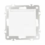 Розетка с заземлением, шторками и защитной крышкой, 16A 250V 206.41-1.white от ImperiumLoft