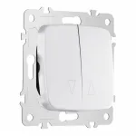 Выключатель жалюзи, 10A 250V 205.38-2.silver от ImperiumLoft