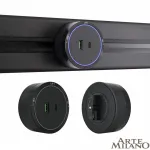 Трековая розетка, 2.1A 18W 250V 380066TS LED/USB-Type-C Black от ImperiumLoft