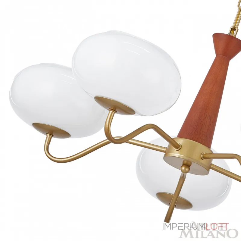 Подвесная люстра Arte Milano AM-Napoli 310166/D680/5 BS/WD Подвесная люстра Arte Milano AM-Napoli 310166/D680/5 BS/WD