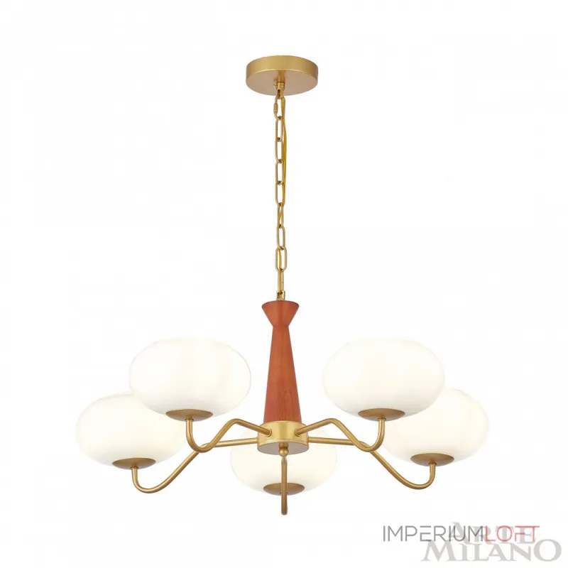 Подвесная люстра Arte Milano AM-Napoli 310166/D680/5 BS/WD Подвесная люстра Arte Milano AM-Napoli 310166/D680/5 BS/WD