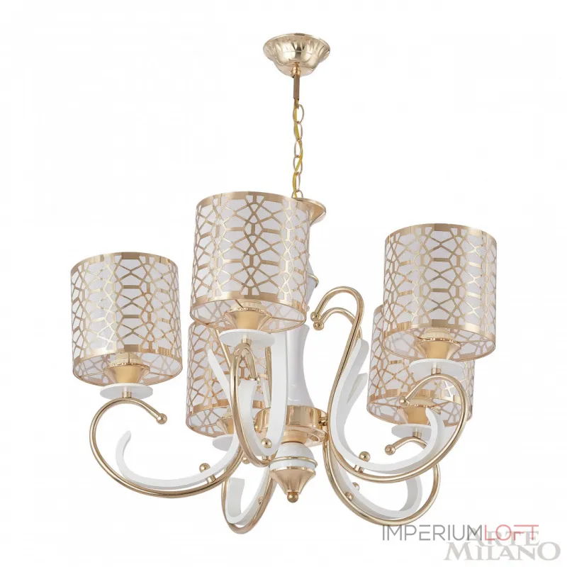 Подвесная люстра Arte Milano Florentia-1237 301237/5 Wh/Gd