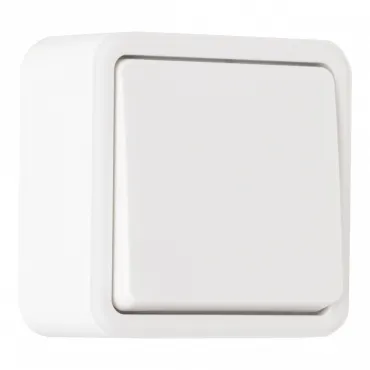 Выключатель одноклавишный проходной (на 2 направления), 10AX 250V 310.32-1.white