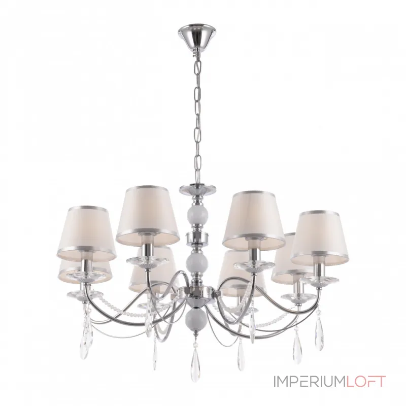 Подвесная люстра Arte Milano AM342109 342109/8 CR+LWT Подвесная люстра Arte Milano AM342109 342109/8 CR+LWT