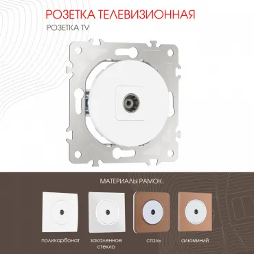 Розетка TV 202.43-1.white Розетка TV 202.43-1.white