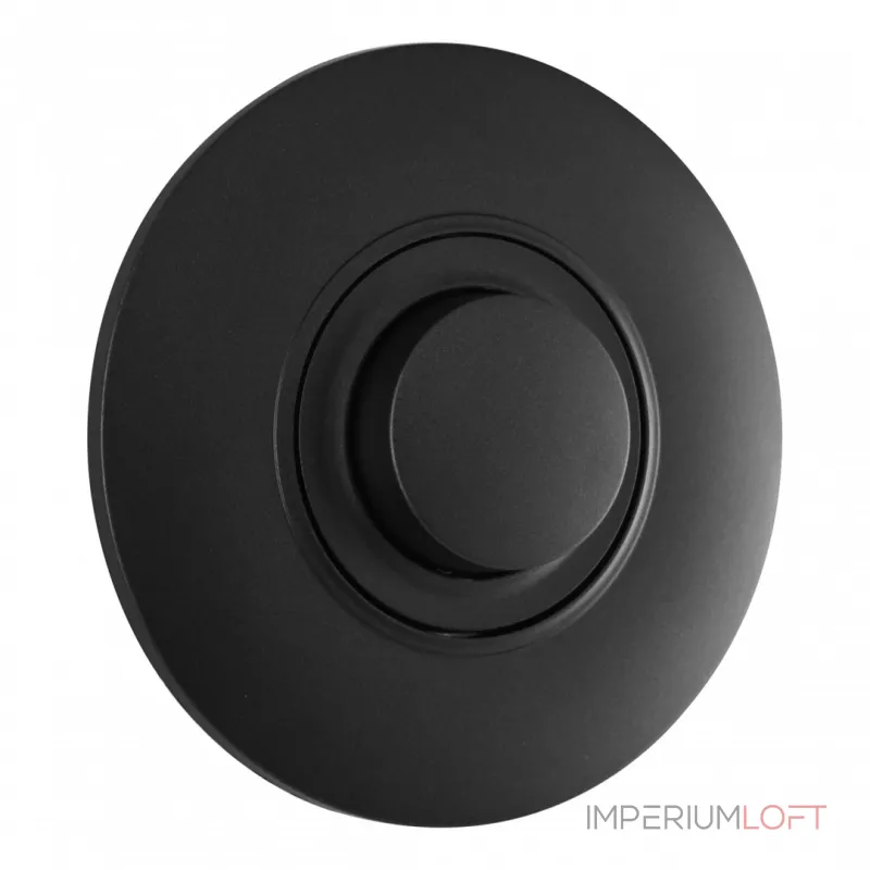 Диммер круглый 500W с рамкой однопостовой Arte Milano SET08-1-48-1 black от ImperiumLoft