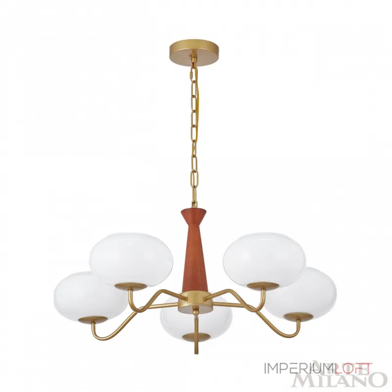 Подвесная люстра Arte Milano AM-Napoli 310166/D680/5 BS/WD Подвесная люстра Arte Milano AM-Napoli 310166/D680/5 BS/WD