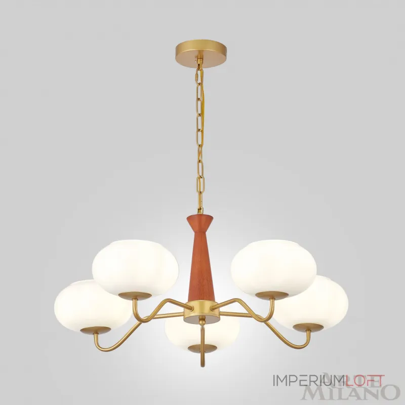 Подвесная люстра Arte Milano AM-Napoli 310166/D680/5 BS/WD Подвесная люстра Arte Milano AM-Napoli 310166/D680/5 BS/WD