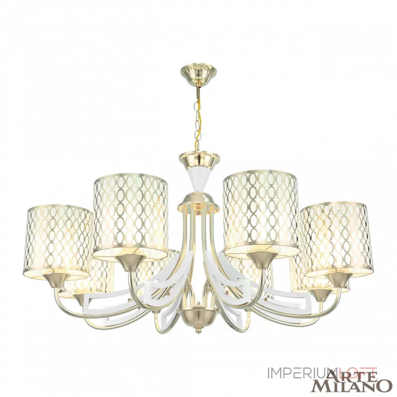 Подвесная люстра Arte Milano Florentia-3387 303387/8 Wh/Gd