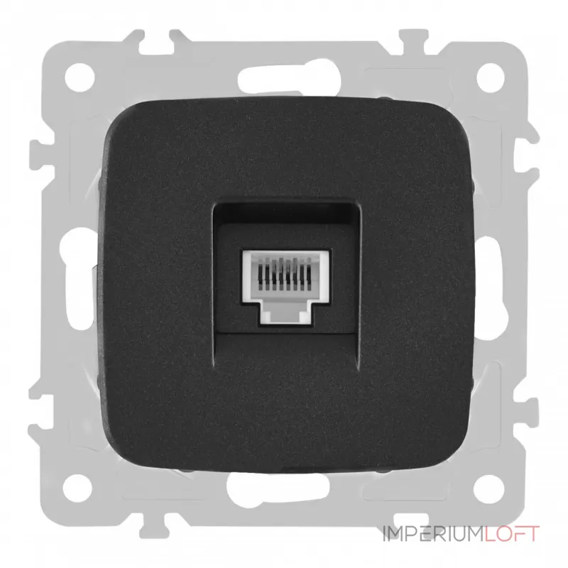 Розетка телефонная, RJ11 205.51-1.black от ImperiumLoft Розетка телефонная, RJ11 205.51-1.black от ImperiumLoft