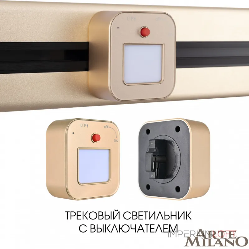 Трековый светильник Arte Milano Am-track-sockets 380022TL/Light Gold от ImperiumLoft