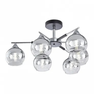 Потолочная люстра Arte Milano Napoli-9354 339354/6 CR+BK Потолочная люстра Arte Milano Napoli-9354 339354/6 CR+BK