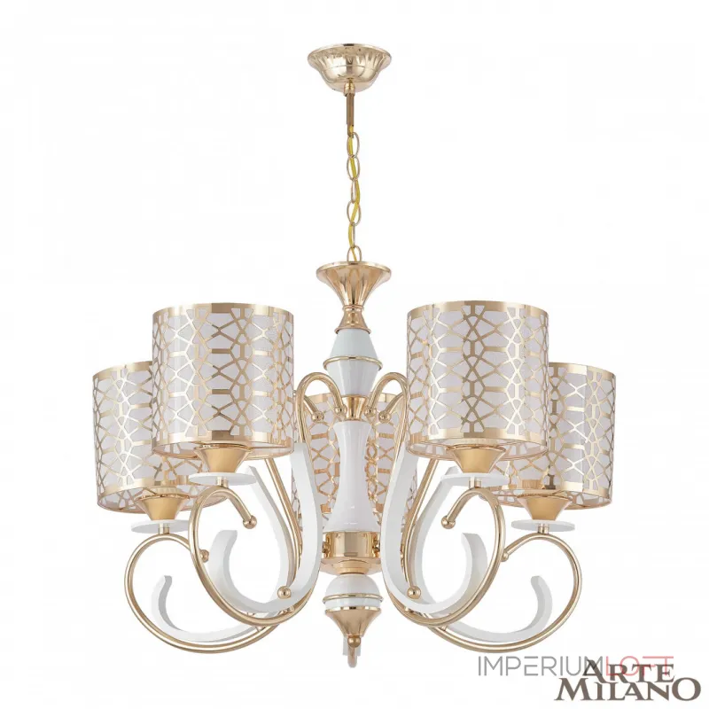 Подвесная люстра Arte Milano Florentia-1237 301237/5 Wh/Gd