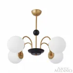 Люстра на штанге Arte Milano AM-Napoli 312066/D700/4 BS/BK