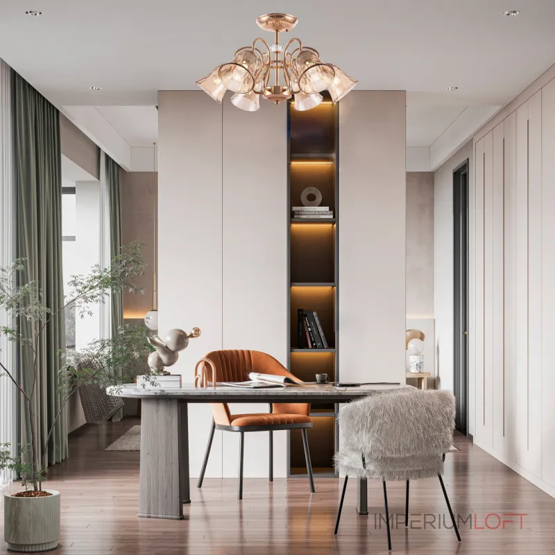 Потолочная люстра Arte Milano AM340800 340800/6 FGD Потолочная люстра Arte Milano AM340800 340800/6 FGD