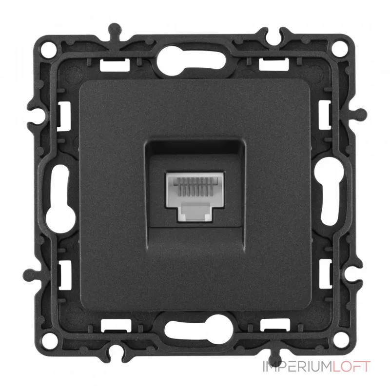 Розетка интернет, RJ45 217.45-1.black от ImperiumLoft