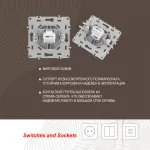 Розетка интернет, RJ45 217.45-1.silver от ImperiumLoft
