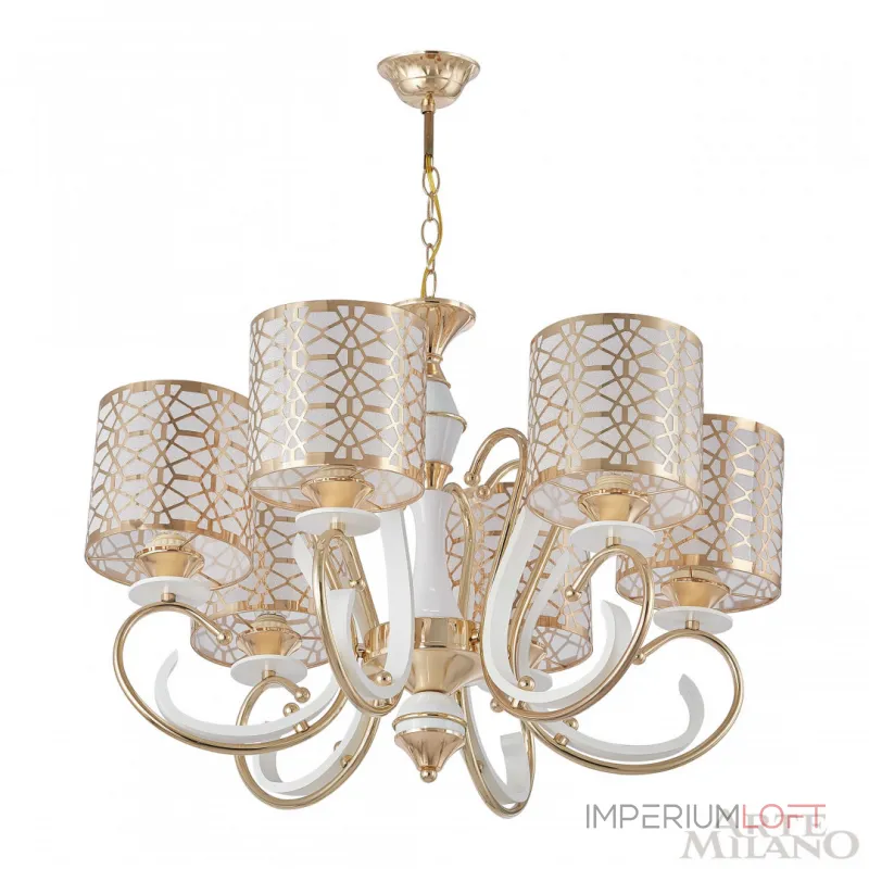 Подвесная люстра Arte Milano Florentia-1237 301237/6 Wh/Gd Подвесная люстра Arte Milano Florentia-1237 301237/6 Wh/Gd