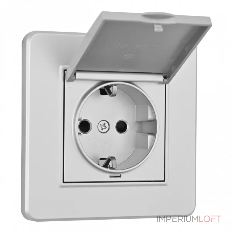 Комплект розетки с заземлением и шторками Arte Milano SET16-1-41-1 silver от ImperiumLoft Комплект розетки с заземлением и шторками Arte Milano SET16-1-41-1 silver от ImperiumLoft