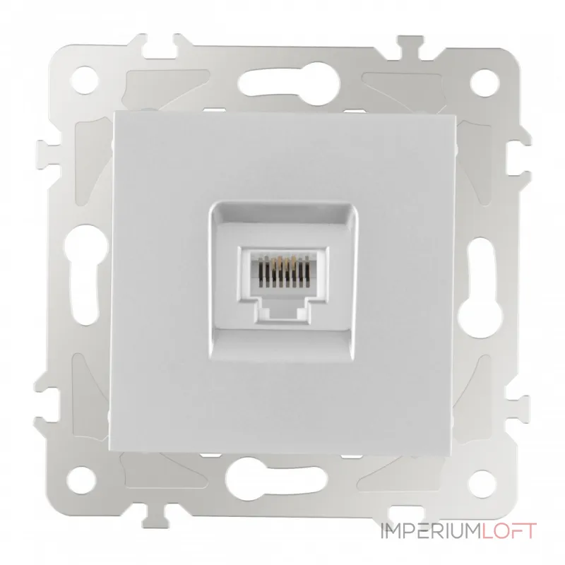 Розетка телефонная RJ11 203.51-1.silver от ImperiumLoft
