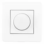 Комплект - диммер 500W с рамкой однопостовой Arte Milano SET16-1-48-1 white от ImperiumLoft