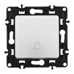 Кнопка дверного звонка, 10A 250V 217.36-1.silver от ImperiumLoft