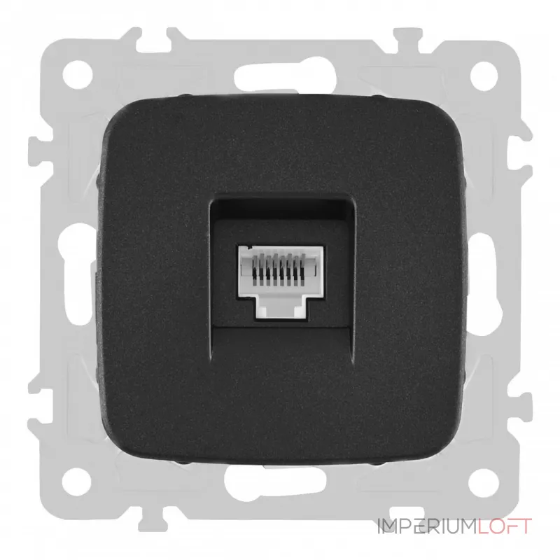 Розетка интернет, RJ45 205.45-1.black от ImperiumLoft