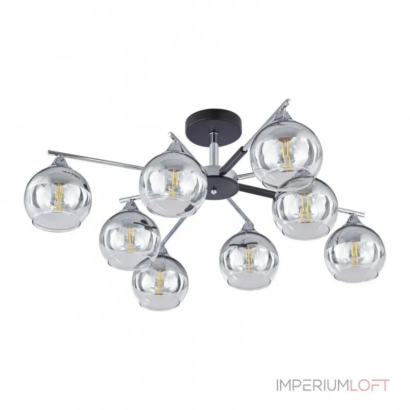 Потолочная люстра Arte Milano Napoli-9354 339354/8 CR+BK Потолочная люстра Arte Milano Napoli-9354 339354/8 CR+BK