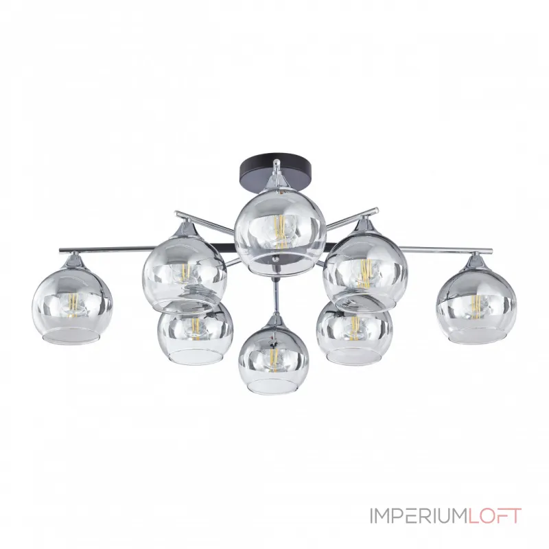 Потолочная люстра Arte Milano Napoli-9354 339354/8 CR+BK Потолочная люстра Arte Milano Napoli-9354 339354/8 CR+BK