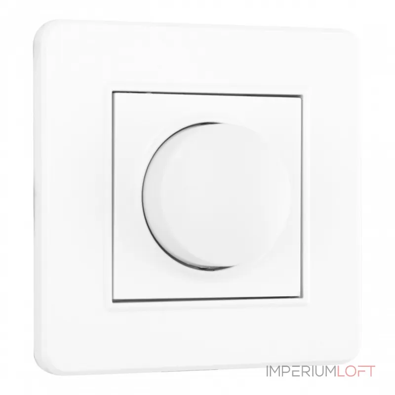 Комплект - диммер 500W с рамкой однопостовой Arte Milano SET16-1-48-1 white от ImperiumLoft