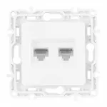 Розетка RJ45 х 2 217.45-2.white от ImperiumLoft
